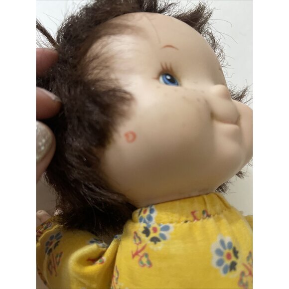 Vtg Play Pal Plastics 14in Toddler Doll Rooted Hair Plush rare Find Playpal - Picture 6 of 9